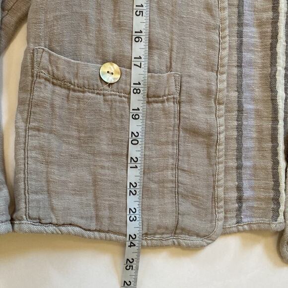Tahari Beige Open-Front Cardigan - Picture 9 of 10